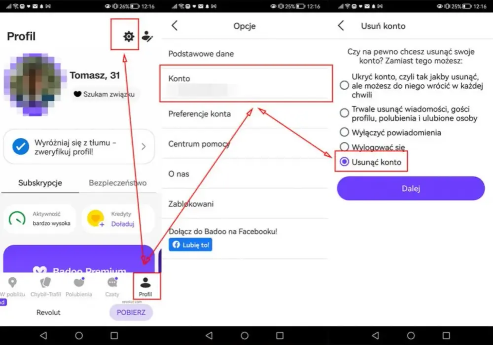 Jak usunąć konto na Badoo w prosty sposób