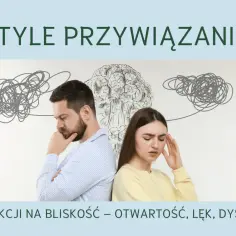 Para zmagająca się z problemami w relacji, ilustrująca unikowy styl przywiązania.