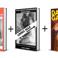 Trzy książki o tym, jak dogodzić kobiecie: "Tinder", "Looks Max" i "Day Game".