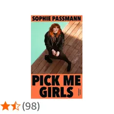 Okładka książki "Pick Me Girls" Sophie Passmann. Młoda kobieta z rudymi włosami siedzi na drewnianym pomoście.