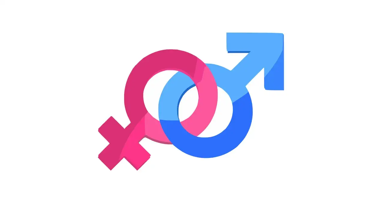 Symbole płci połączone, symbolizujące proces jak zmienić płeć.
