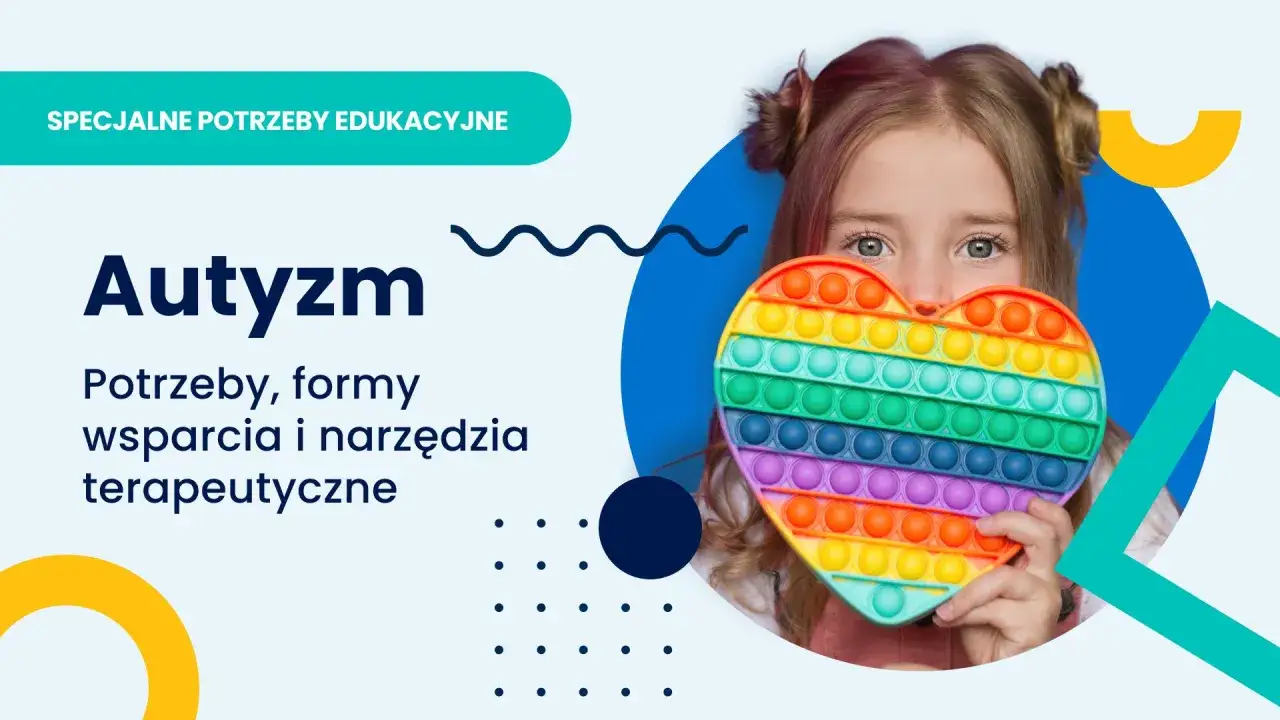 Dziewczynka z zabawką antystresową w kształcie serca, symbolizującą wsparcie dla osób z autyzmem.